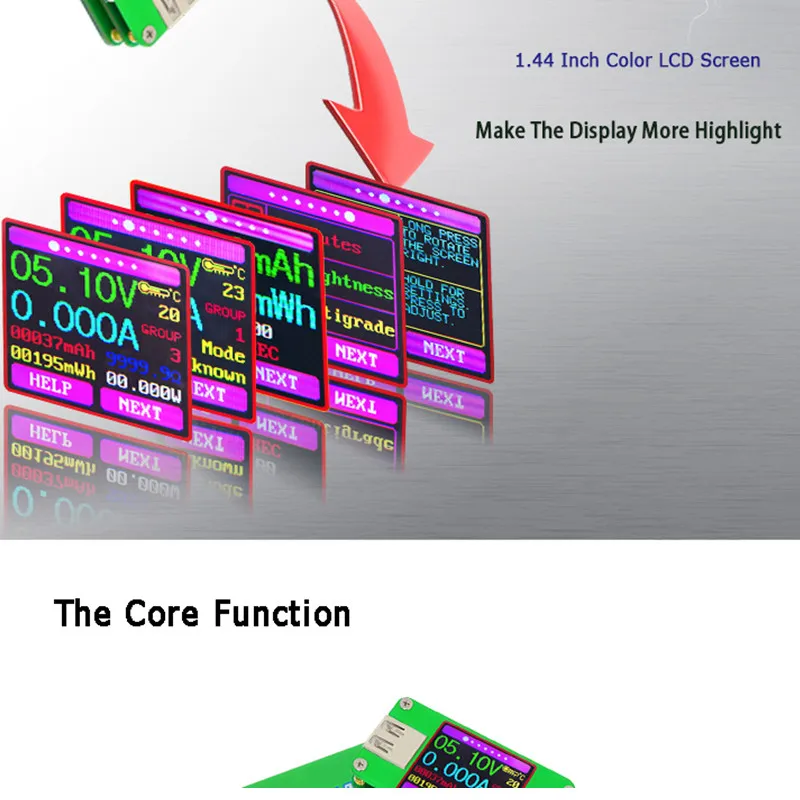 UM34/UM34C UM24/UM24C UM25/UM25C Цвет ЖК-дисплей Дисплей USB Напряжение тестер Измеритель величины тока аккумулятор вольтметра зарядки измерения