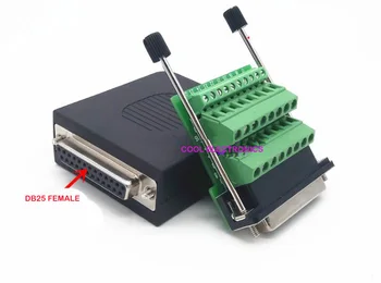 

10pcs 25 pin DB25 Jack Plug Adapter Board RS232 Serial to Terminal Signal Module with Screw Rod