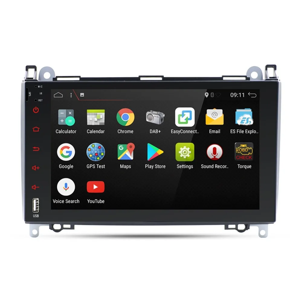 Discount 8 octa 2 din android 9.0 car GPS NAVIGATION for Mercedes Benz B200 A B Class W169 W245 Viano Vito W639 Sprinter W906 car radio 1