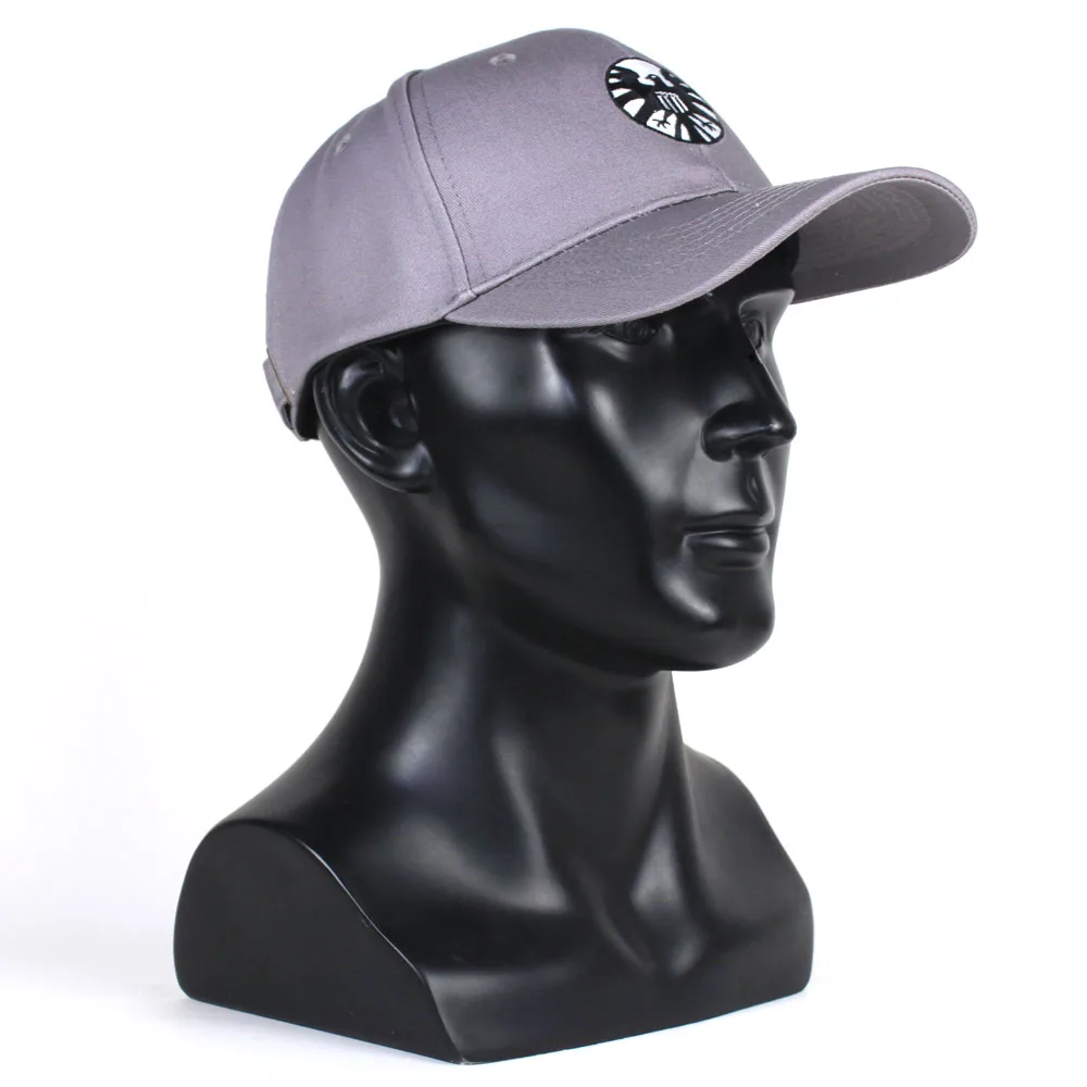 Captain Marvel Hats Cosplay Captain Marvel Costume Accessory Agents of S.H.I.E.L.D. Baseball Cap Unisex Adjustable Hip Hop Hat3