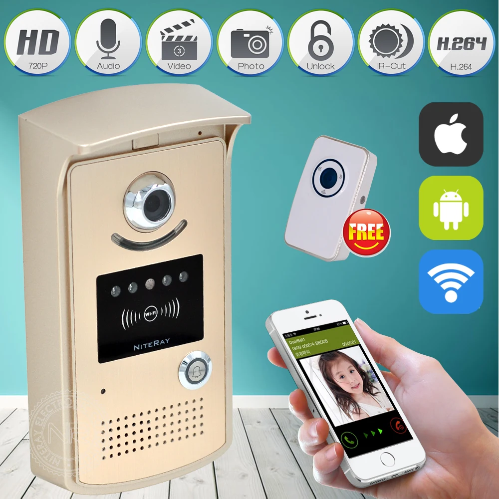 Popular Camera Doorbell Iphone-Buy Cheap Camera Doorbell