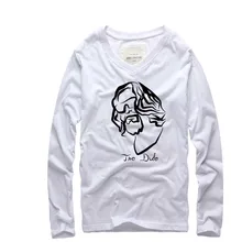 2016 new The Big Lebowski Vitruvian Adult T Shirt Men Womens Dude Funny Movie long Sleeve T-Shirt Harajuku Style Cheap T-Shirt