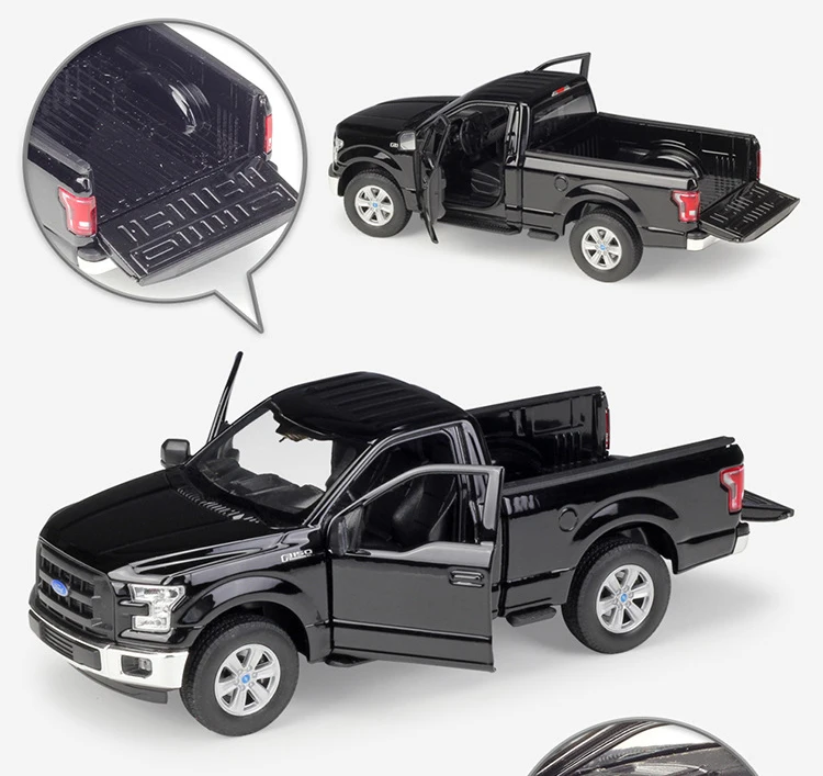 WELLY 1:24 металлическое ведро классический 2015 Ford F-150 Regular Cab модель автомобиля грузовик Литой автомобиль Игрушечная машина из сплава для детей