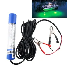 12 В 8 Вт зеленый светодиодный подводный лодка погружная Ночная приманка в виде рыбной головы светильник с кабелем 5 м
