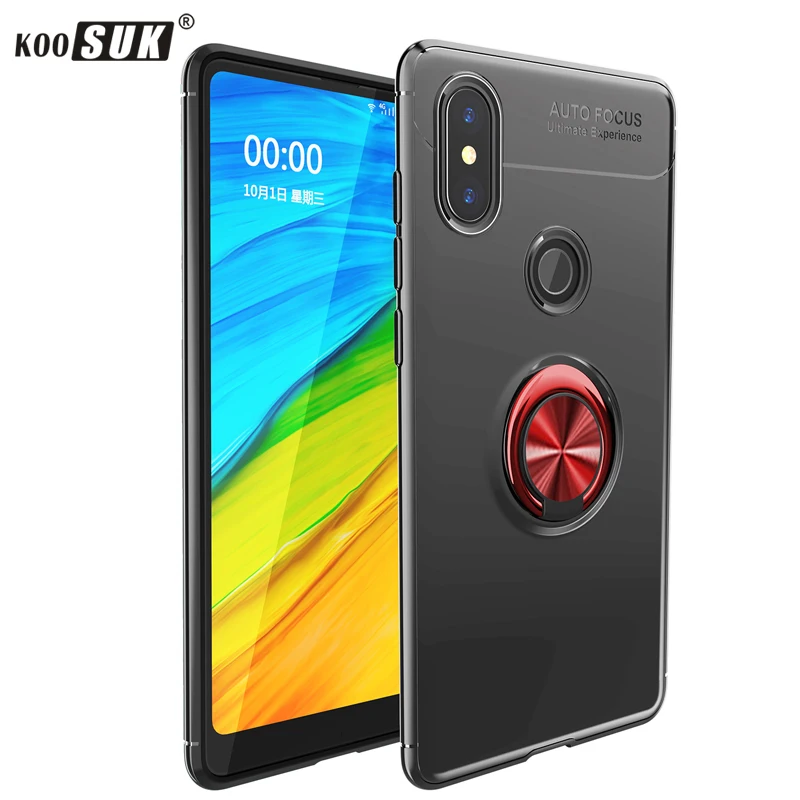 Матовый мягкий чехол для Xiaomi Redmi Note 5 6 7 Pro автомобильный держатель вращающийся на