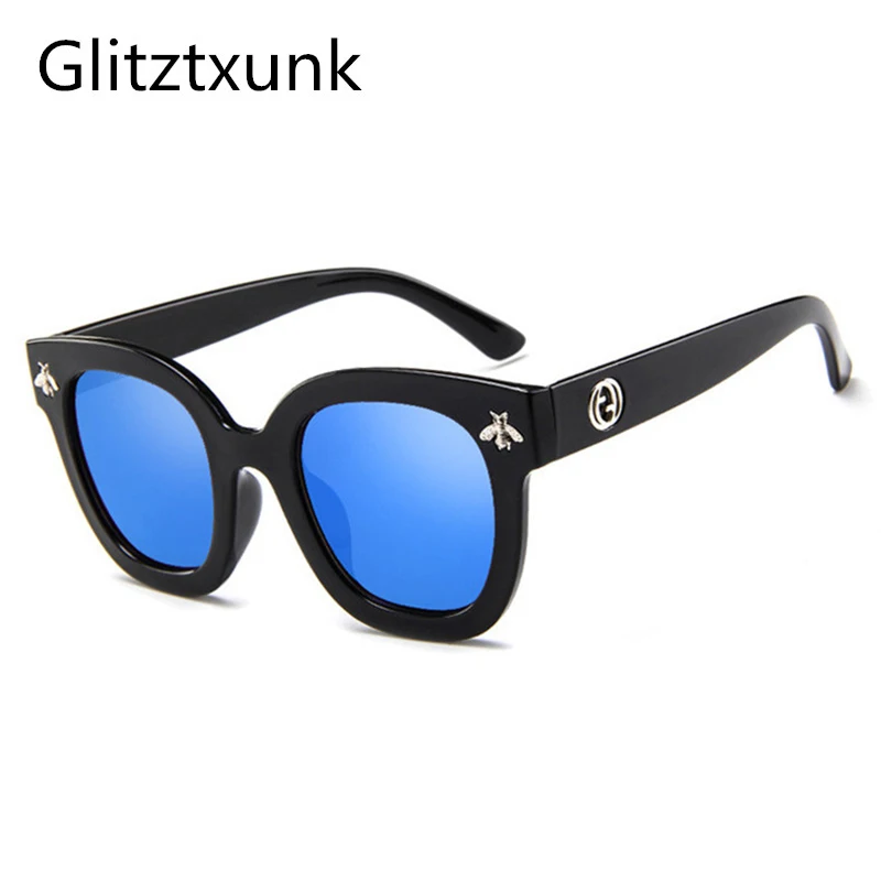 Glitztxunk корейский Тип Пчелка солнцезащитные очки модные Для мужчин и Для женщин солнцезащитные очки Красочный Универсальный вождения очки