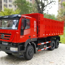 Коллекционная модель из сплава, подарок, 1:24 Масштаб, Hongyan Kinkan M500, грузовик-самосвал, Строительная техника, литая игрушка, модель украшения
