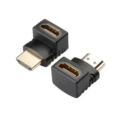 HDMI мужчин и женщин 1,4 адаптер позолоченный 4 к 30 Гц 1080 P 90 градусов Splitter передачи видео AV патч-корд HDMI Extender преобразовать