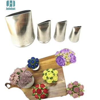 

Baking tools 4 pcs rose flowers nozzles Creative Icing Piping Nozzle Pastry Tips Sugar Craft Cake Decorating Tools