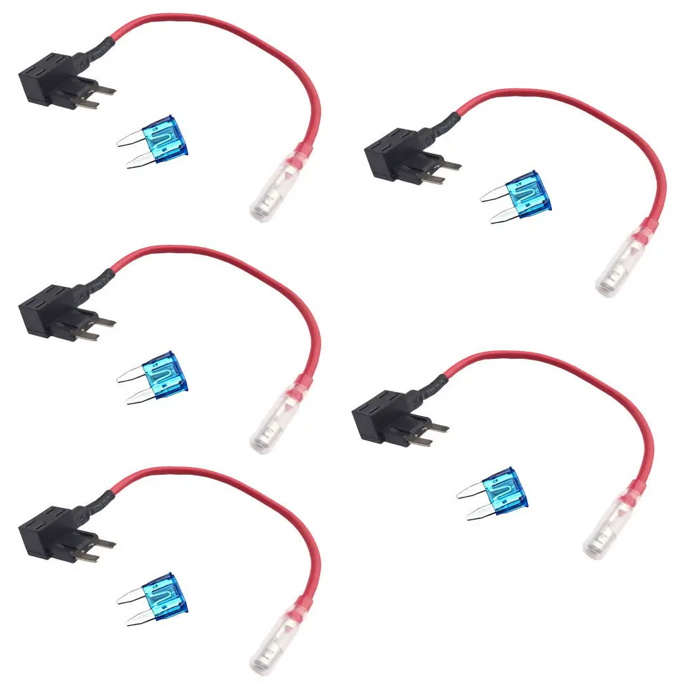 EE Поддержка 5X12/24V ATM APM добавить цепь предохранитель Tap Piggy Back Мини держатель лезвия