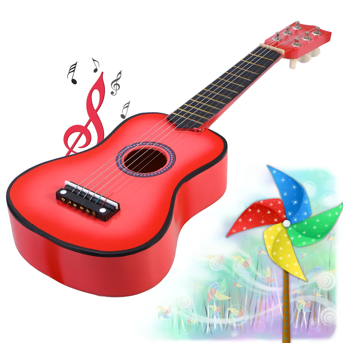 Красочные нейлоновые 6 струны укулеле мини гитара музыкальный инструмент для детей подарок 2" Сопрано укулеле липа акустическая игрушка
