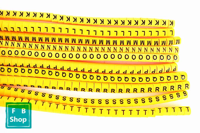 650 шт(each25pcs) EC-3 6sq. мм A-Z English английская буквенная трубка этикетка Сетевой провод обвязка-маркер