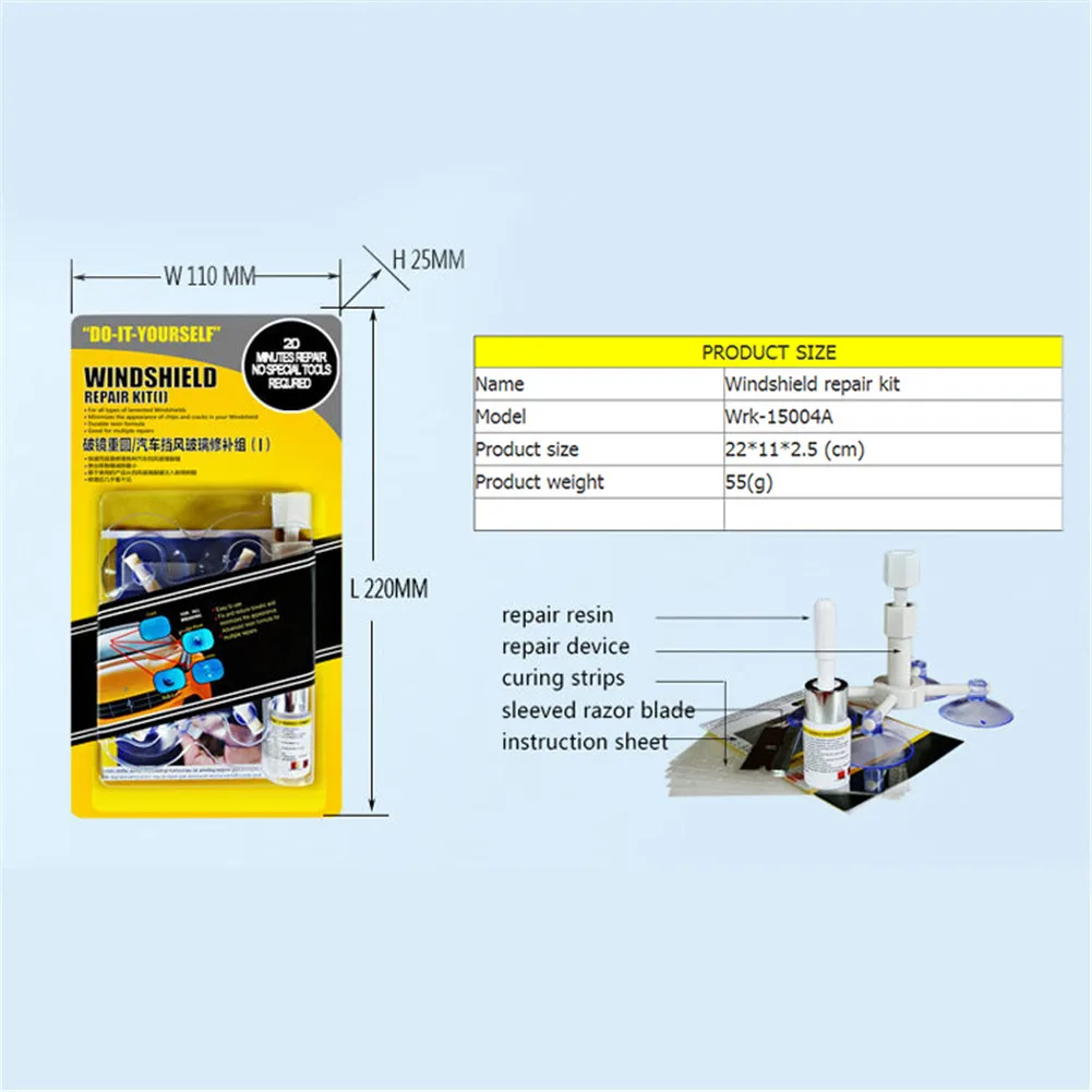 Инструменты для ремонта автомобильных окон, комплект для ремонта лобового стекла, комплекты для удаления царапин, ветровой экран, трещины, оконный экран, стекло, восстановление, ремонт, смола