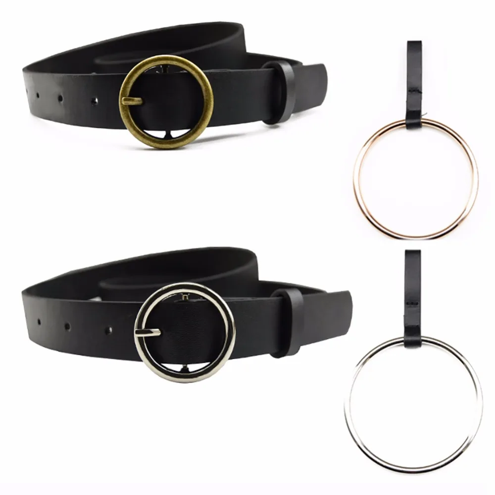 Unisex Round Metal Circle Belts Designer Punk O Ring belt for Women Unisex Round Metal Circle Belts Designer Punk O Ring belt for Women