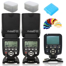 YONGNUO YN560III YN560-III YN-560III Беспроводная вспышка и ЖК-контроллер вспышки YN560 TX для Canon Nikon DSLR камеры