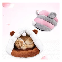 Милые хлопковые кошка-кровать осень зима более теплая корзина для кошек спальные подушки для товары для домашних животных, щенков для маленьких собак