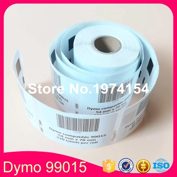 1 ролл Dymo Совместимый 99015 с 320 шт./рулон медиаматериала/этикетки значков в
