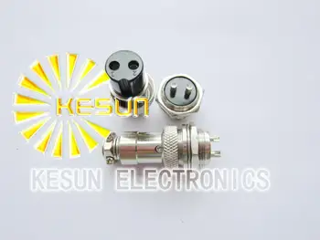 

10pair Male & Female Diameter 16mm Wire Panel Connector GX16 2P GX16-2 M16 circular connector Socket Plug