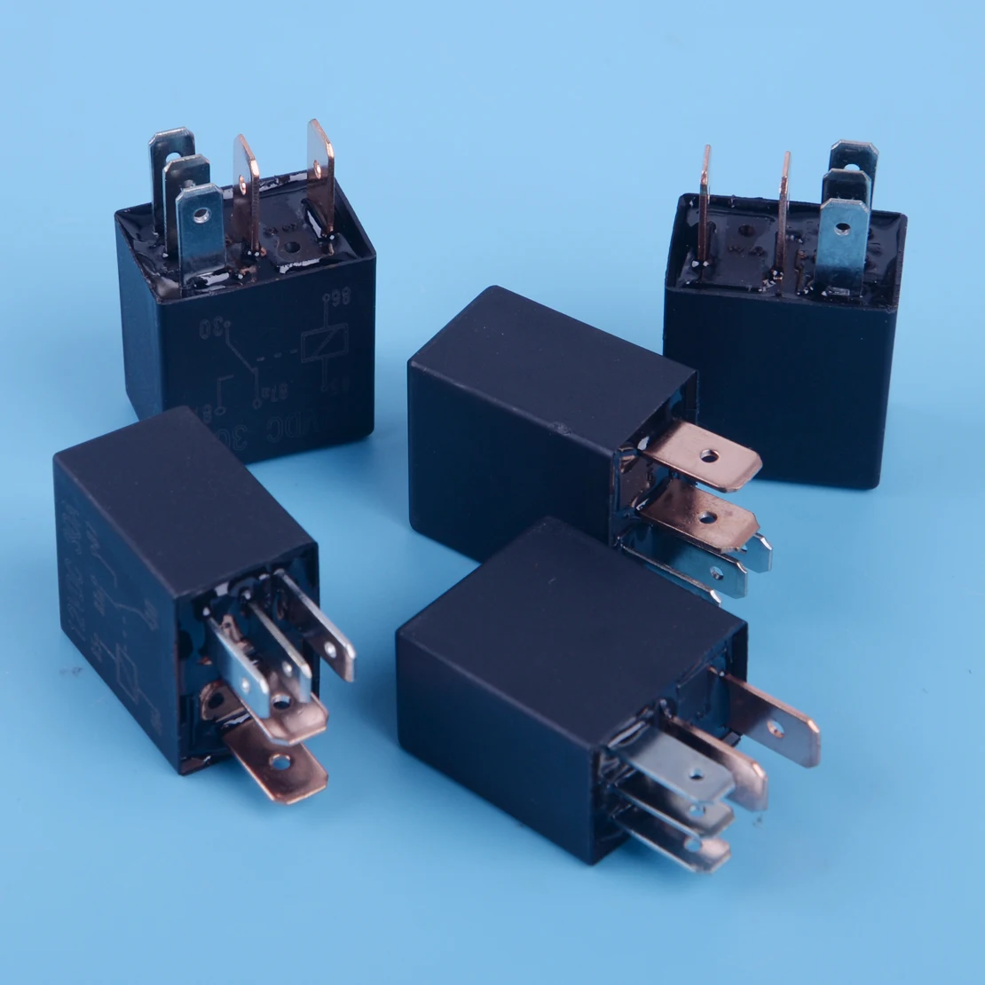 Letaosk 5x 12v 30a 5 Pin Micro Automotive Changeover Car