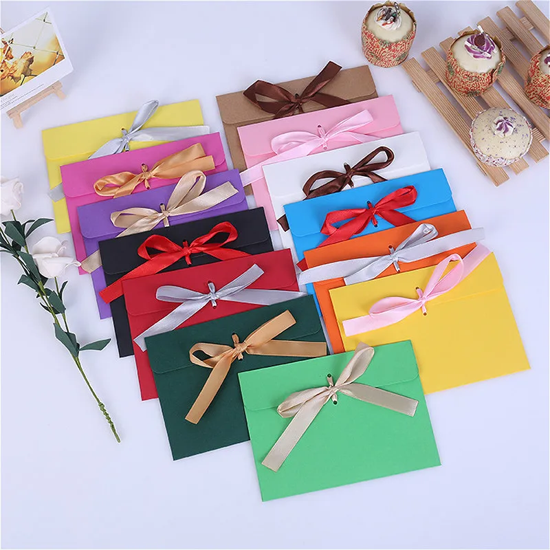 2 шт Конверт для бизнес-приглашения разноцветные творческие свадебные пригласительные карточки с конвертами для печати