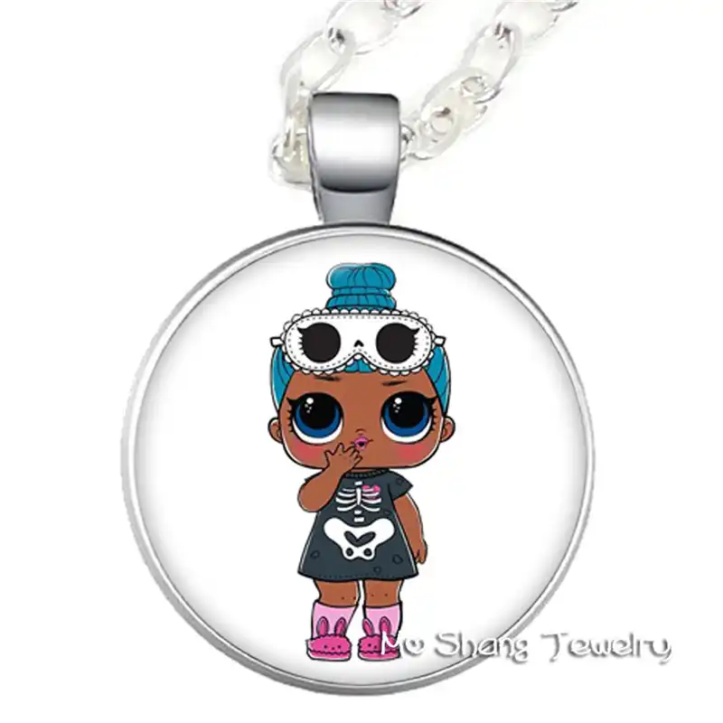 Yanhong ювелирные изделия куклы стекло кулон цепочки и ожерелья дисплей ручной ребенок сюрприз Действие Детская день рождения подарок