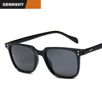 

New Fashion Suqare Sunglasses With Nails Women Retro Brand Design Sunglasses Lady Plastic Sunglasses Mirror Lenses Traveling