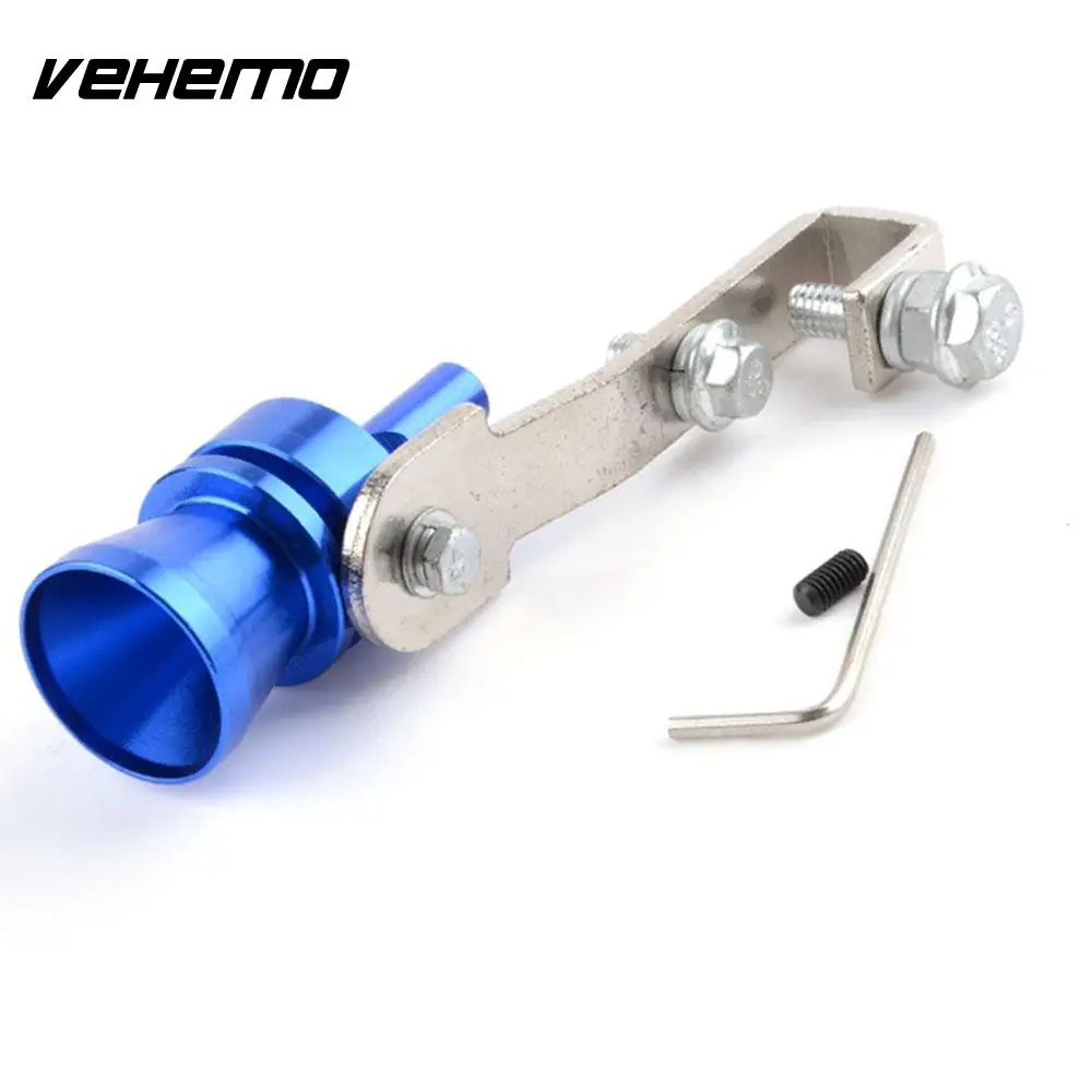 

Vehemo Universal Car Turbo Sound Aluminum Whistle Exhaust Pipe Blowoff Valve Simulator Size L for Motorcycle Motor Accessory