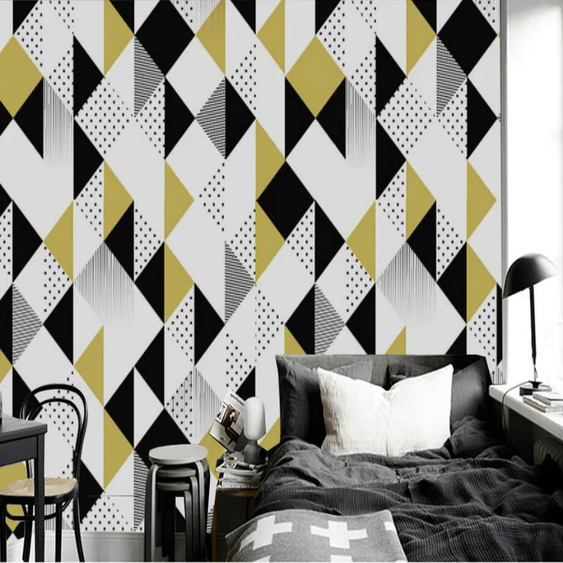 3D stereoscopic mural wallpaper TV backdrop painting living room bedroom Modern simple geometric pattern patches wallpapers 3D stereoscopic mural wallpaper TV backdrop painting living room bedroom Modern simple geometric pattern patches wallpapers