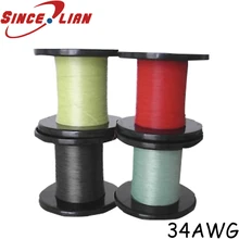 UL10064 fil électronique AWG 34AWG 50 mètres FEP | Câble métallique résistant aux hautes températures fil de Signal d'écouteur souple