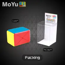 Moyu контейнер головоломка без наклеек MoFangJiaoShi классная закрученная форма X Волшебная скоростная Коробка куб обучающий игрушки