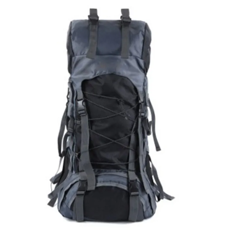 Лидер продаж, мужские рюкзаки, водонепроницаемый нейлоновый рюкзак для путешествий, альпинизма, мужской рюкзак, сумки, рюкзаки 60л, багаж - Цвет: Черный