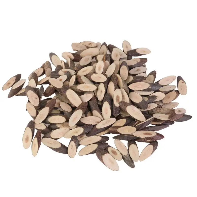 

100pcs Wood Slices Diy Craft Decorations 3-4CM Blank Oval Wood Slices Discs For DIY Crafts Painting Embellishments A3