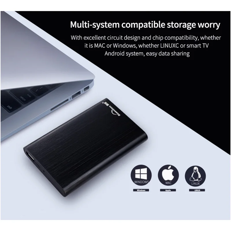 Portable Hard Drive External Hard Drives USB3.0 1TB 2TB Storage Portable HDD Disk for PC Mac Tablet Xbox PS4 TV Box Computer