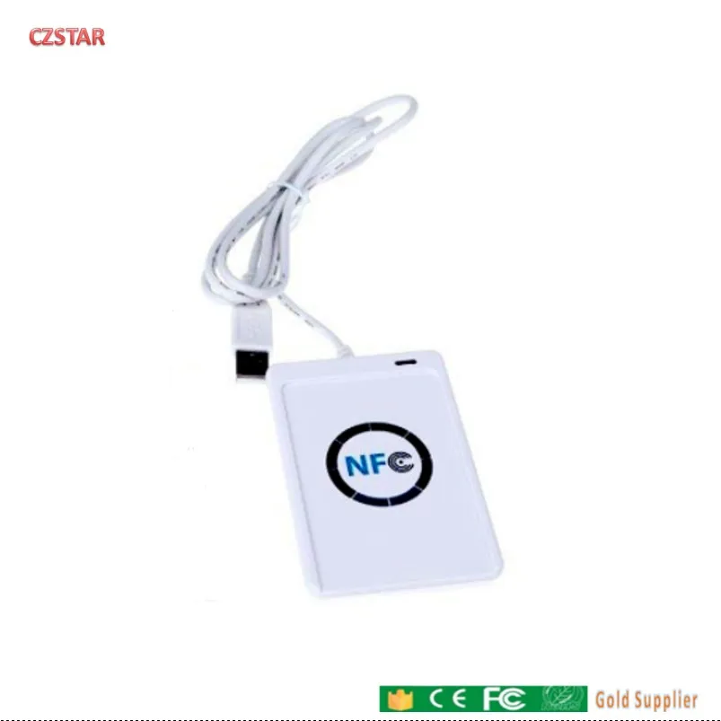 USB ACR122U NFC RFID считыватель смарт-карт писатель+ 5 шт. UID бумажные ярлыки+ SDK M-ifare копия клон программного обеспечения