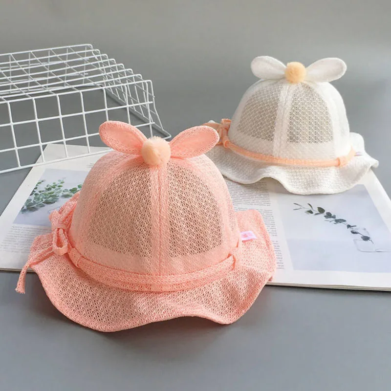 

Summer Baby Sun Hat Children Outdoor Anti UV Protection Beach Caps Kids Girl Swimming Fisherman's hat For 5-12 months