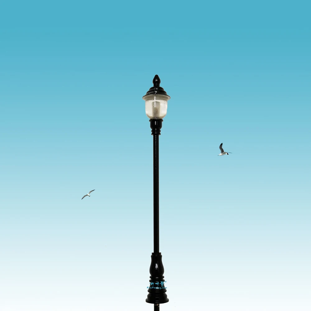 3 PCS HO Scale 12V Model Railway Lamppost LED Park Lanterns Street Lamp Model Yard Lamp 2