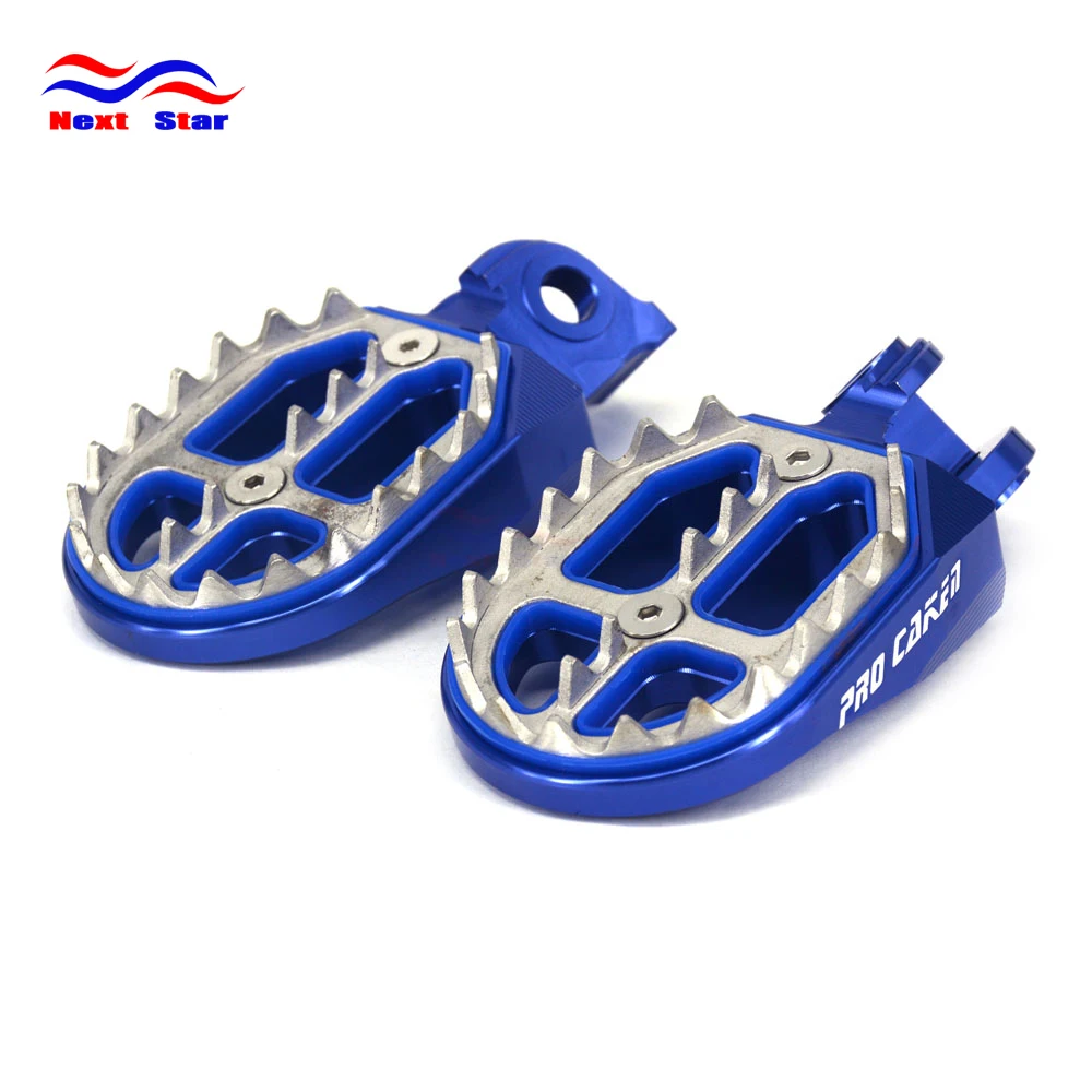 MX Foot Pegs Motocross Dirt Bike Footrests L /& R For 1999-2013 Yamaha YZ250