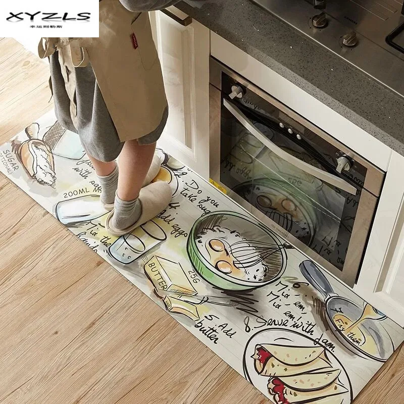 XYZLS Anti-slip Kitchen Mat Modern Waterproof Carpets PU Printed Entrance Doormat Tapete Bedroom Living Room Floor Mats 1Piece XYZLS Anti-slip Kitchen Mat Modern Waterproof Carpets PU Printed Entrance Doormat Tapete Bedroom Living Room Floor Mats 1Piece