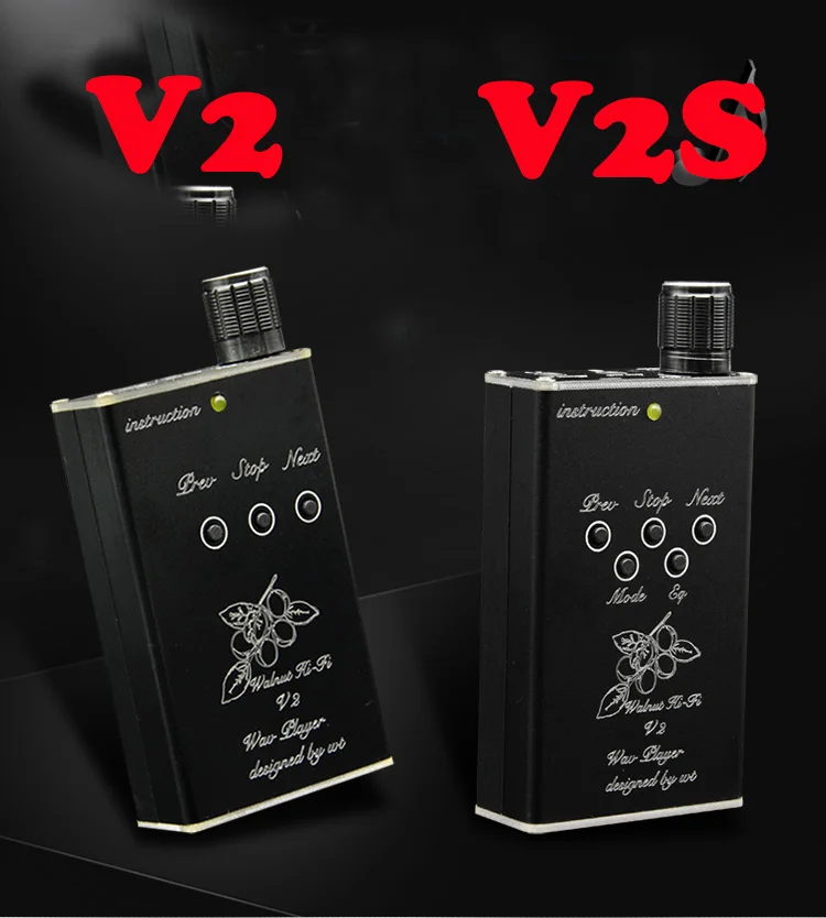 New DIY MP3 V2 V2S Lossless Music MP3 HiFi Music Player Support 32GB TF