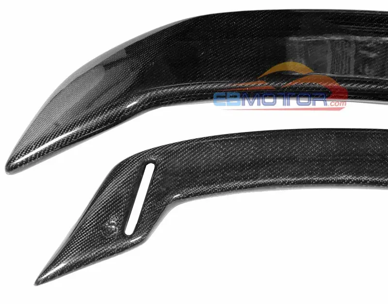 Real Carbon Fiber MSPEED GT SPORT REAR WING TRUNK SPOILER 1PAIR WITH Bracket For MAZDA RX8 04-11