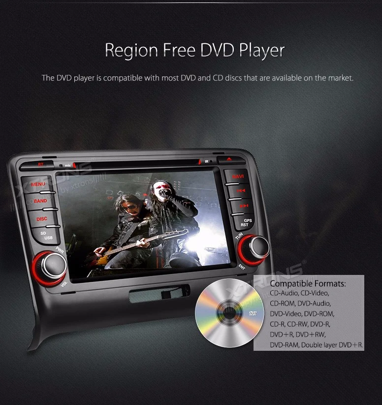 Flash Deal 7" Special Car DVD for Audi TT MK2 2006-2014 with Original UI/Appearance Design & Dual Channel CanBus System 11