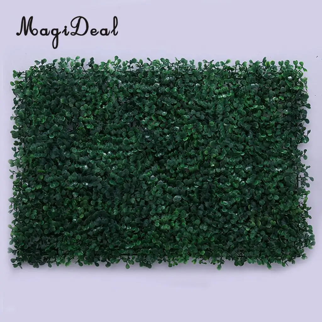 6Pieces Artificial Foliage Plant Wall Panel Home Garden Yard Decor Milan Grass