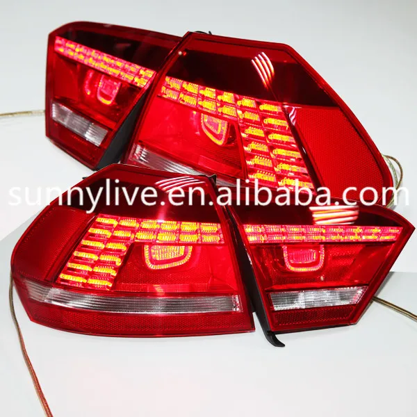 For VW Passat B7 LED Tail Lamp Rear light American Version 2010 2013 year  Red Color TC|rear light|passat b7 ledled tail lamp - AliExpress