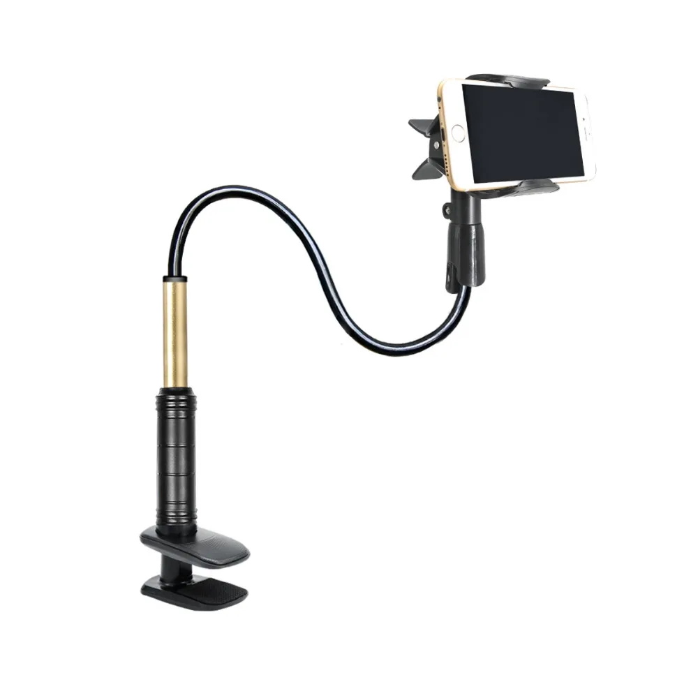 Wearson Gooseneck Lazy Phone Holder For iPhone Smartphone Hands Free Stable Cellphone Clamp Mount Stand Durable Strong Aluminum Flexible Long Arm WS- (1)