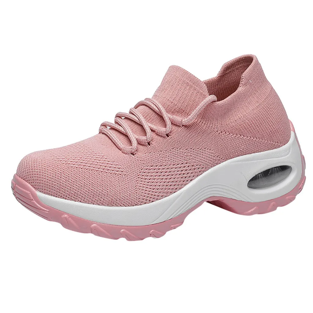 

SAGACE Women Casual Shoes 2019 New Fashion Breathable Thick Bottom Platform Shoes Buffer Cushion Women Shoes Rocking Shoes Jn17