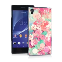 Full Bloom Flowers Pretty Funny UV Black Bag Case For Sony Z2