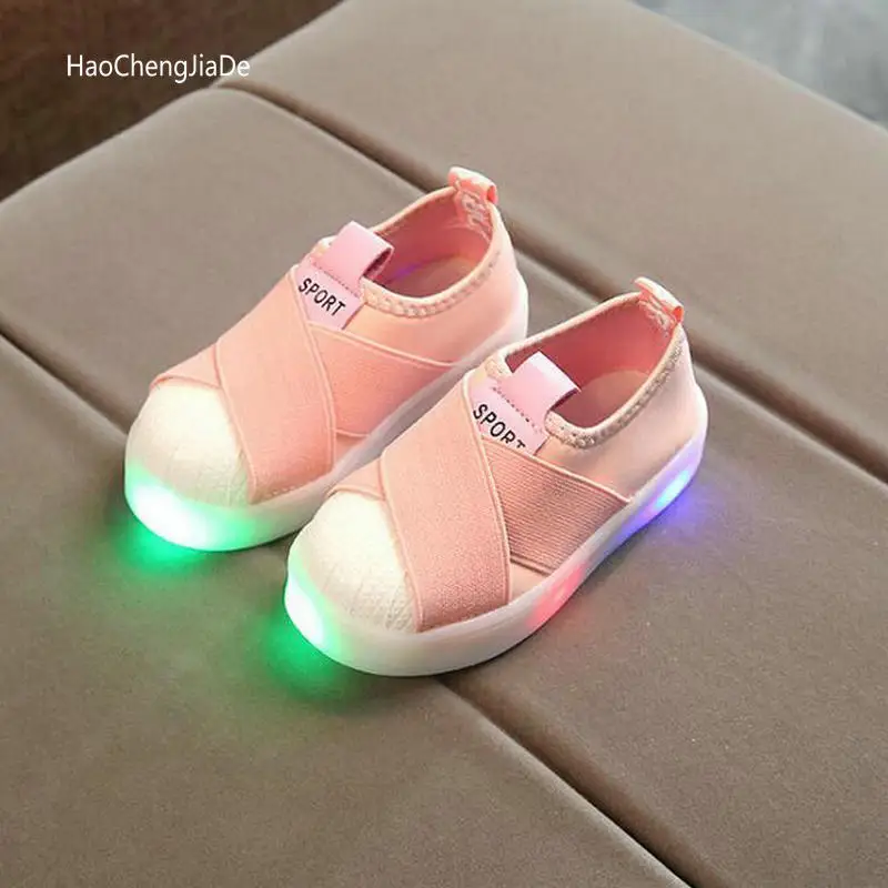 

New Fashion Children Shoes LED Glowing Sneakers Breathable Kids Sports Shoes For Baby Girls Boys Luminous Shoes with Light
