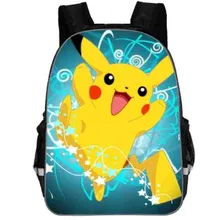 Покемон Пикачу аниме-рюкзаки команда Valor Snorlax Марио собака мальчики девочки подростковые школьные сумки Mochila Дети школьный ранец