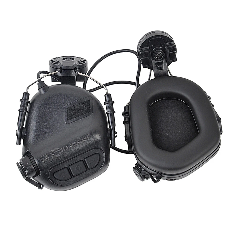 EARMOR M31H Tactical Headphone Noise Canceling Hearing Protection Softair Aviation Headset for FAST MT Helmets Adapter