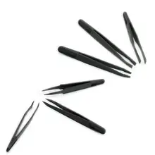 6 шт./компл. точный Пинцет Комплект Пластик Анти-статический набор инструментов Размеры 1/2/3/5/6/8 ручная готовой советы для штамповки и гибки и точность